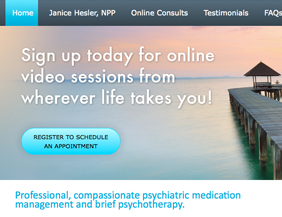 Psychiatry medical website design/telepsychiatry