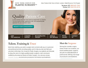 Plastic surgery website and logo design