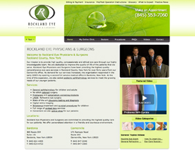 Ophthalmology/Eye care website design